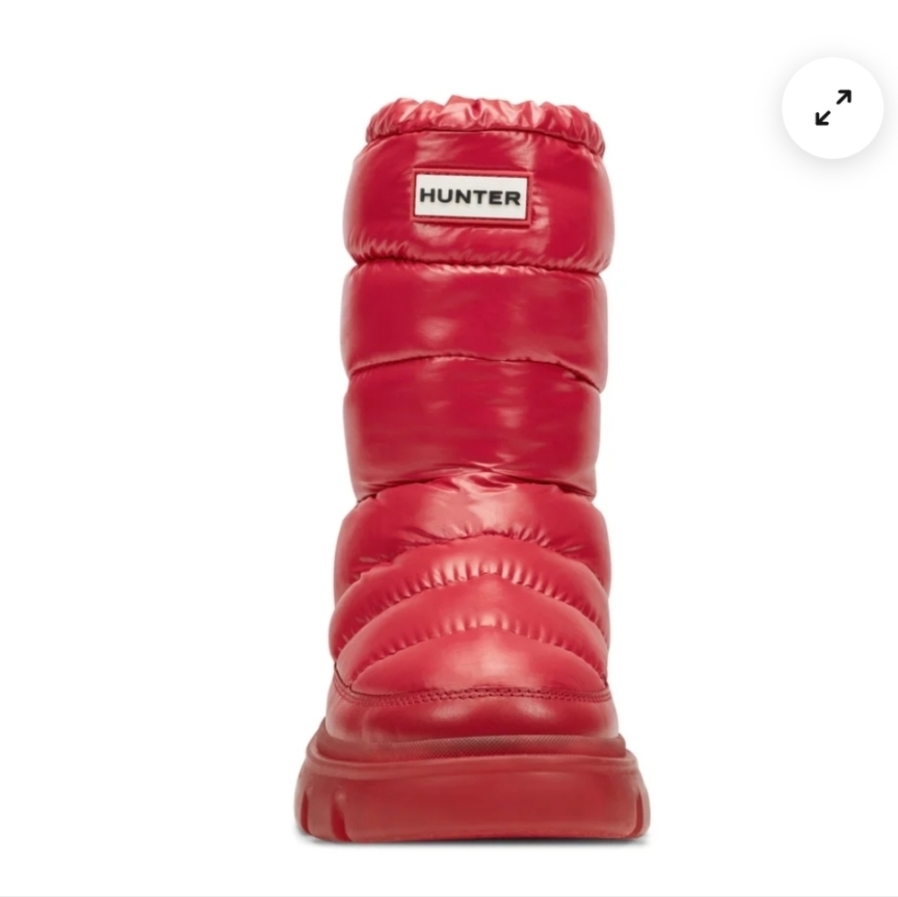 ❤️🔹️HUNTER 🔹️Women's Maribel Lug Sole Insulated Waterproof Snow Booties - Picture 3 of 6